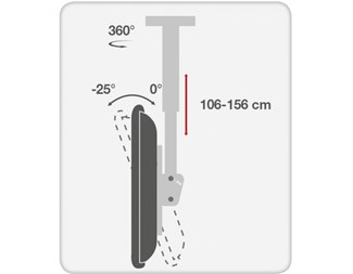 FULLBEVEGELSES TAKFESTE FOR LCD/LED 37-70"