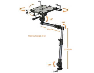 4-leddet arm for bærbar PC