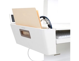 Til laptop, hvit/grå, 