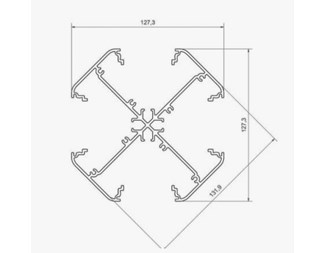 Hvit 24x230V + 8xRJ45 cat6 UTP