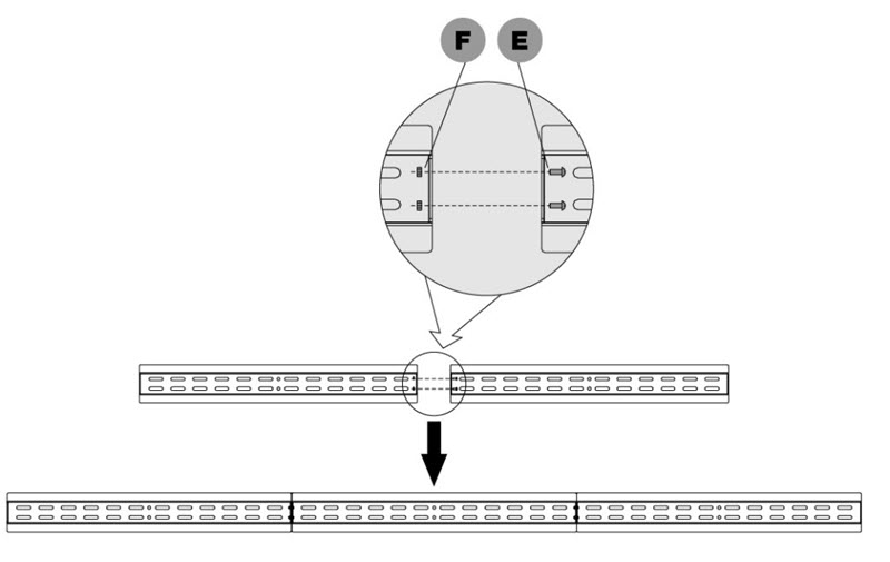 20124242 Ekstra tilkoblings skinne for video vegg 005.jpg