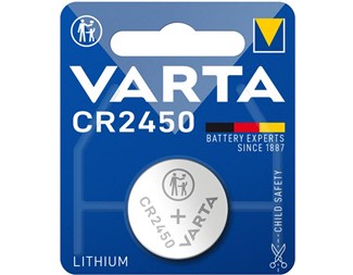 CR2450, 3V, 560mAh