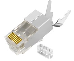 Cat6A RJ45 rundkabel, flertrådig/solid STP