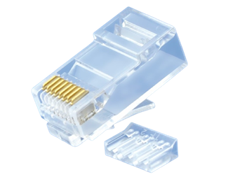 Cat6A RJ45 rundkabel, flertrådig/solid UTP