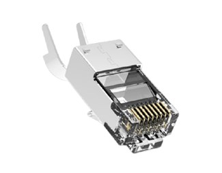 Cat6A RJ45 rund kabel solid STP ( klemme) (1,45 mm AWG24-26)