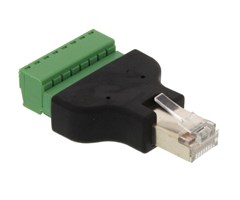 RJ45 han til skrueterminal