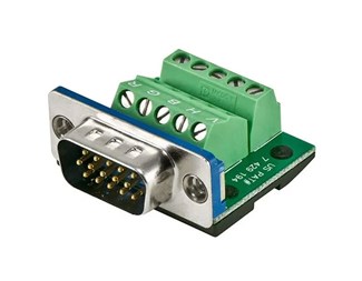 VGA SKRUVTERMINAL MAXBLOX HD15 MALE