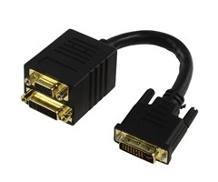 DVI hane til DVI hona + VGA hona