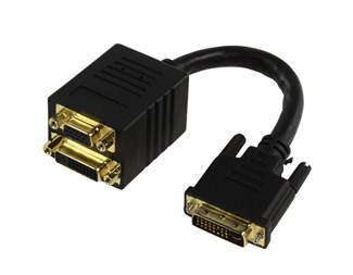 DVI hane til DVI hona + VGA hona