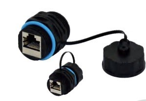 IP68, RJ45 gjennomgående enhet