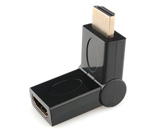 ADAPTER HDMI - HDMI M-FM JUSTERBAR 180°