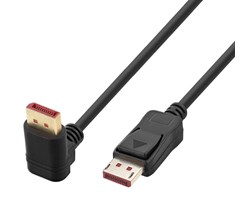 1,0 mtr 90° Displayport kabel