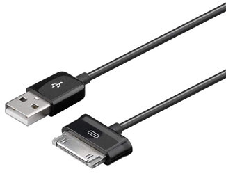 1,2m USB2.0 ladekabel, 30-pin for Samsung Galaxy