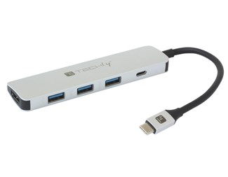 USB-C, HDMI, 3xUSB-A