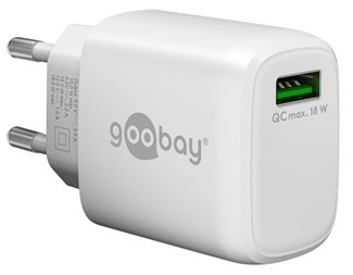 18W USB-A, hvit