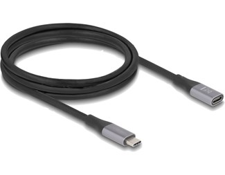 2,0 mtr USB 40 Gbps Forlengelseskabel USB-C Hunn-Hann PD3.1