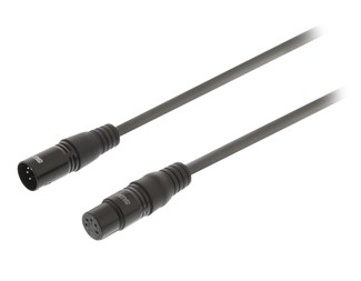 DMX kabel 1,5m Han-Hun 5pin