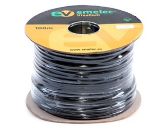 2x1,50mm² svart OFC, 100 m