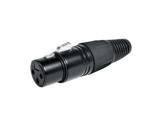 XLR Kontakt FEMALE 3 POL Black