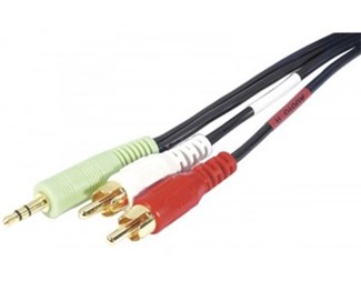 1,0M 3,5mm-2xRCA