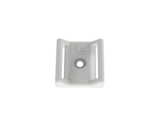 Hvit, 27,9 x 28,4 x 8,6 mm, 100 stk. (for skrue)