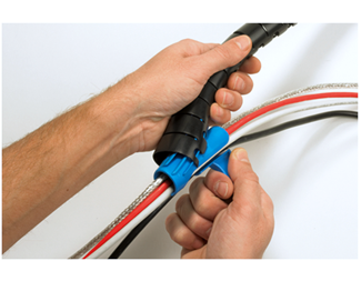 KABELORGANISATOR BULK 25M SØLV