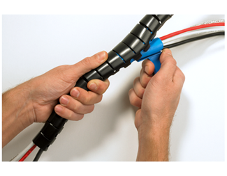 KABELORGANISATOR BULK 25M SØLV