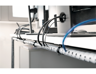 KABELORGANISATOR BULK 25M SØLV