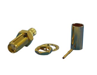 SMA hona Bulkhead krimp för RG58, LMR195