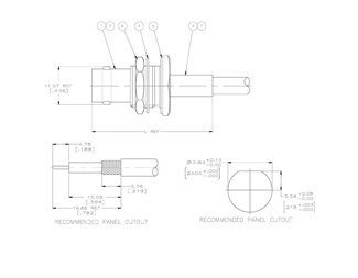 BNC hunn chassis RG 179 / 187 KRYMP