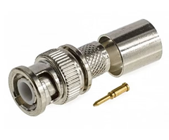 BNC han RG11 crimp
