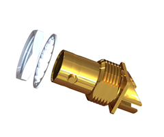 1.6mm PCB bulkhead jack 12GHz 75 Ohm