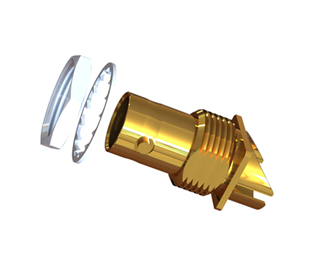 1.6mm PCB bulkhead jack 12GHz 75 Ohm