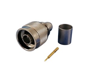N Male crimp for RG11/RG12 75 Ohm