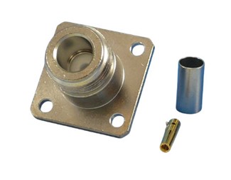 N Female crimp for RG58,RG142, RG400 cable