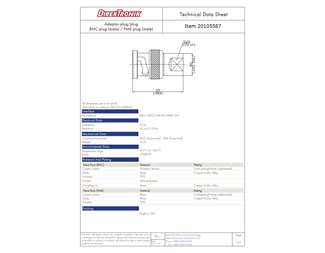 ADAPTER FME - BNC M/M