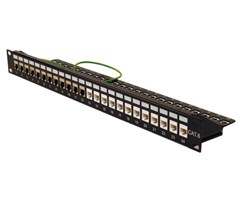 Patchpanel, 24xRJ45, 1HE, ubestykket