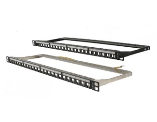 UTP panel, 48xRJ45, 1HE, ubestykket