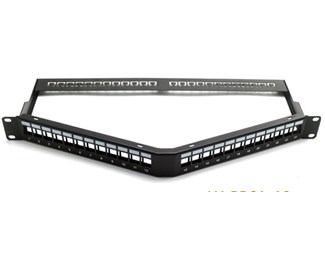 24 portars vinklad Keystone panel