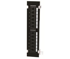 Vertikal Cat6 patchpanel for vegg 12 x RJ45