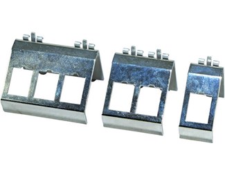 Ramme for DIN-montering av Keystone-kontakter 1 port