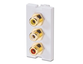 SNAP-IN-MODUL 3xRCA HONA/HONA