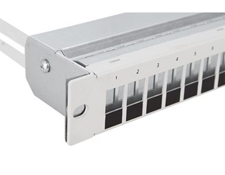 24 portars Keystone panel, grå