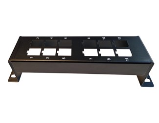 12-porters panel, vegg eller 10-tommers skap