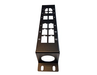 12-porters panel, vegg eller 10-tommers skap