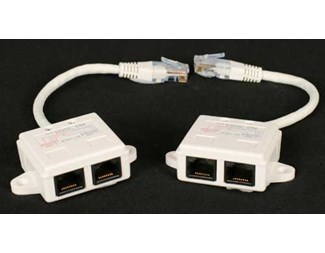 100BaseT-fyrdubblare Cat.5E koblet for telefoni