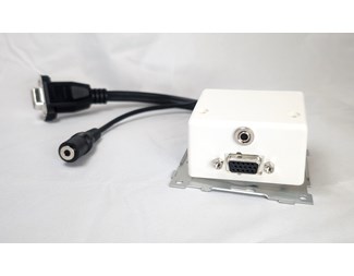 VGA + 3,5 mm stereo ljud