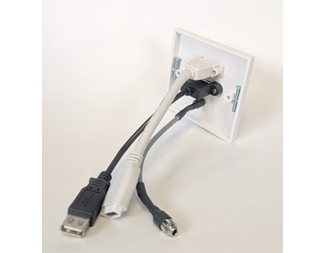 LinkIT VÄGGUTTAG 1xHDMI,1xMiniJack,1xUSB