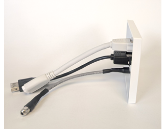 LinkIT VÄGGUTTAG 1xHDMI,1xMiniJack,1xUSB