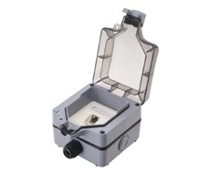 IP66-klassad dosa för utomhusbruk med 1xRJ45 (Keystone)